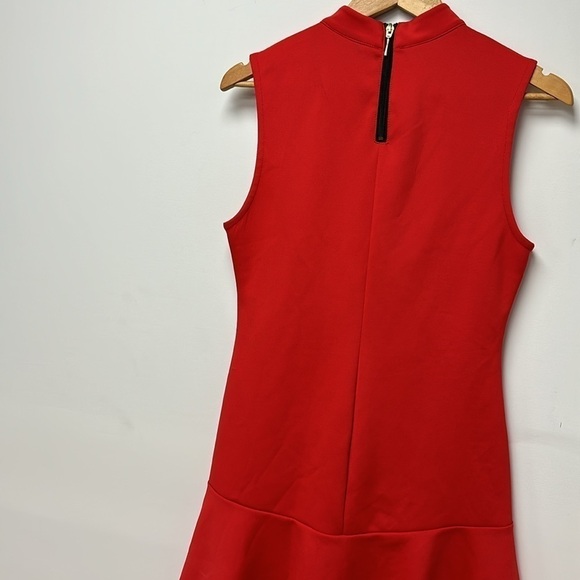 H & M Red Cocktail Dress size M  Ferrari red color - Picture 5 of 7